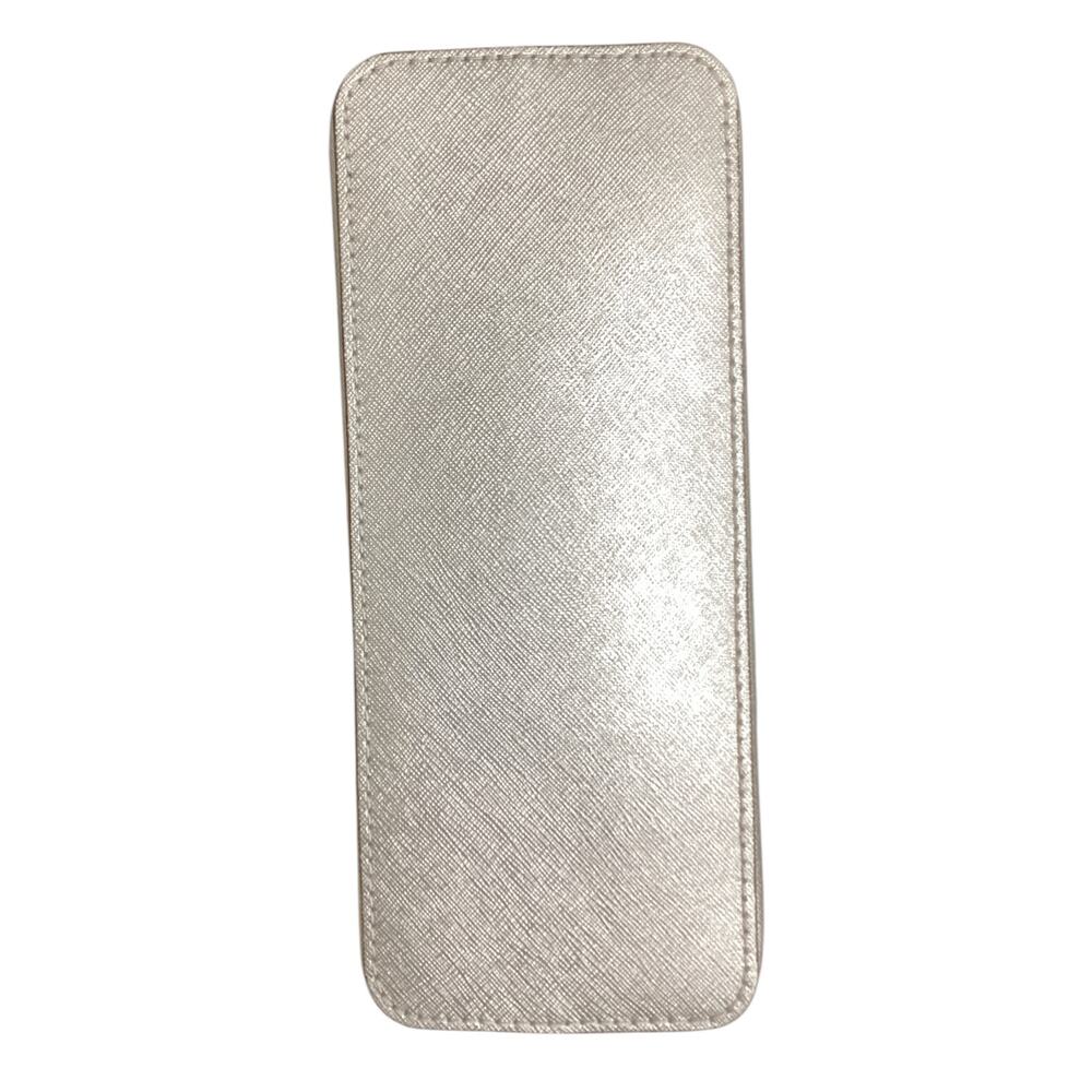 Michael Kors Purse Women’s One Size Crossbody Saffiano Leather Dust Bag Silver - Picture 10 of 11